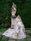 Monique Lhuillier Fall 2025 Bridal Ravello Gown and Veil