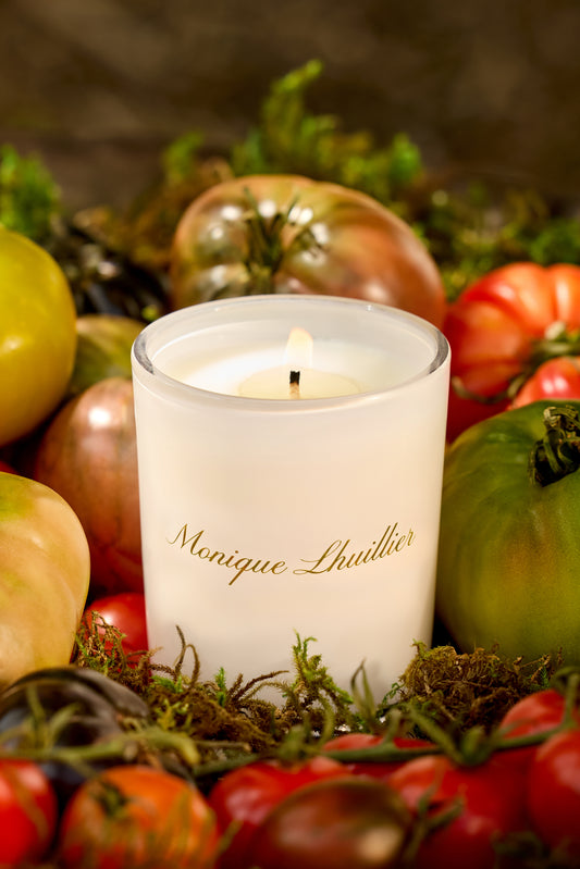 Monique Lhuillier x Agraria Tomato Oakmoss scented candle 