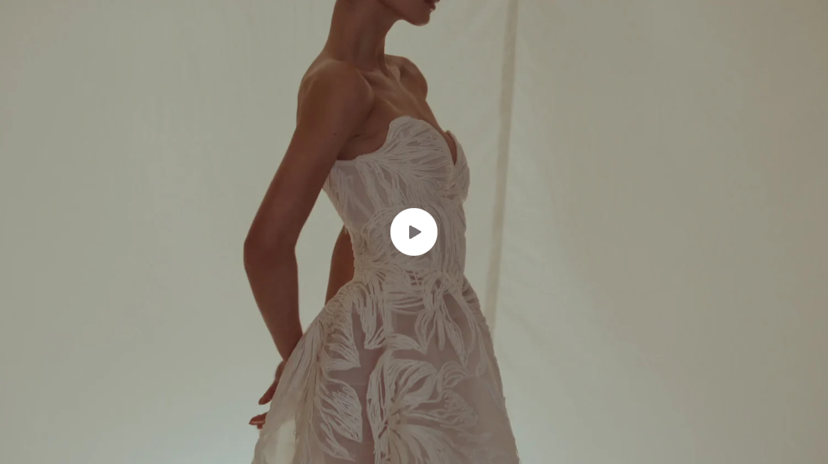Load video: Monique Lhuillier Spring 2026 Bridal Collection Video
