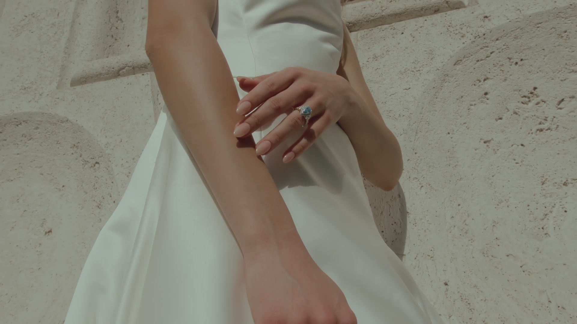 Load video: Monique Lhuillier Fall 2025 Bliss Collection Video 