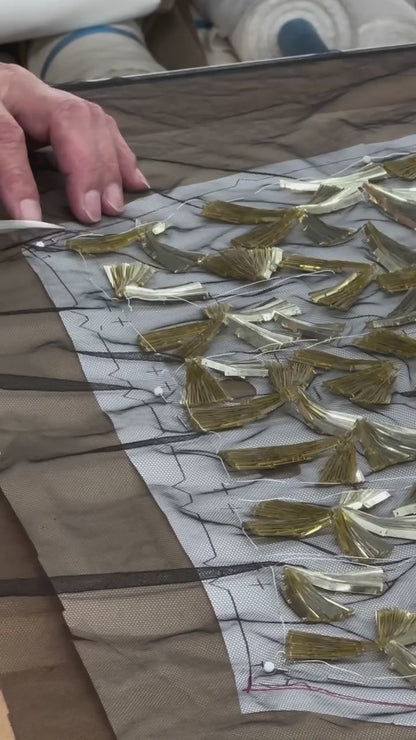 Video of behind the scenes work in our Atelier of our Fall 2025 RTW collection